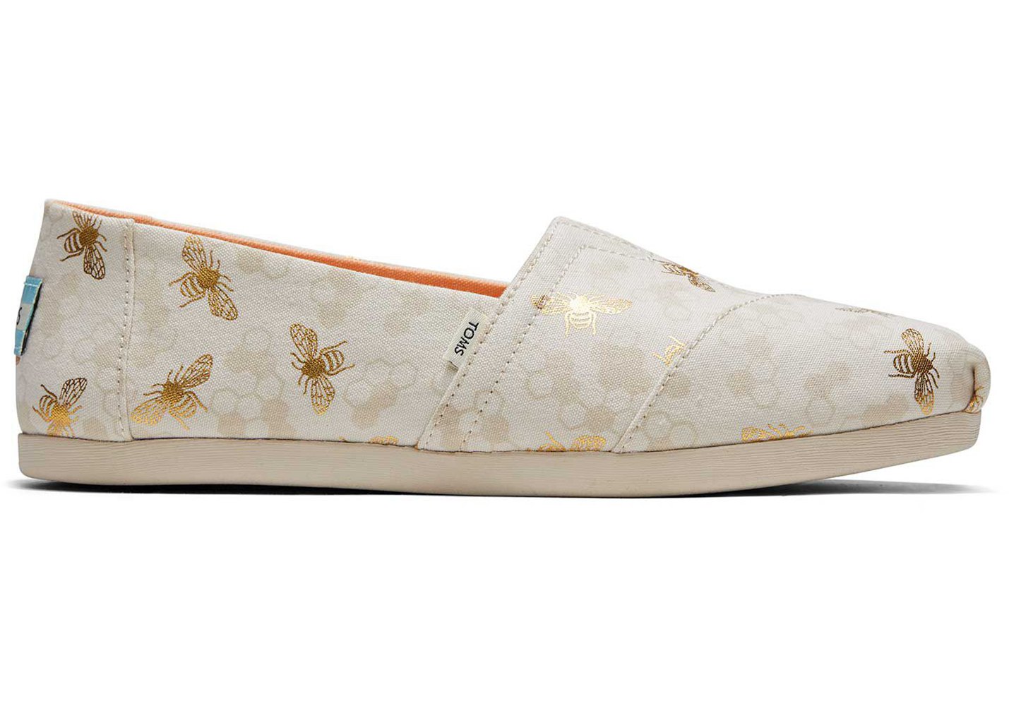 Toms Alpargata Bumble Bees Espadrille Beige - Womens - 01653-ZSIP